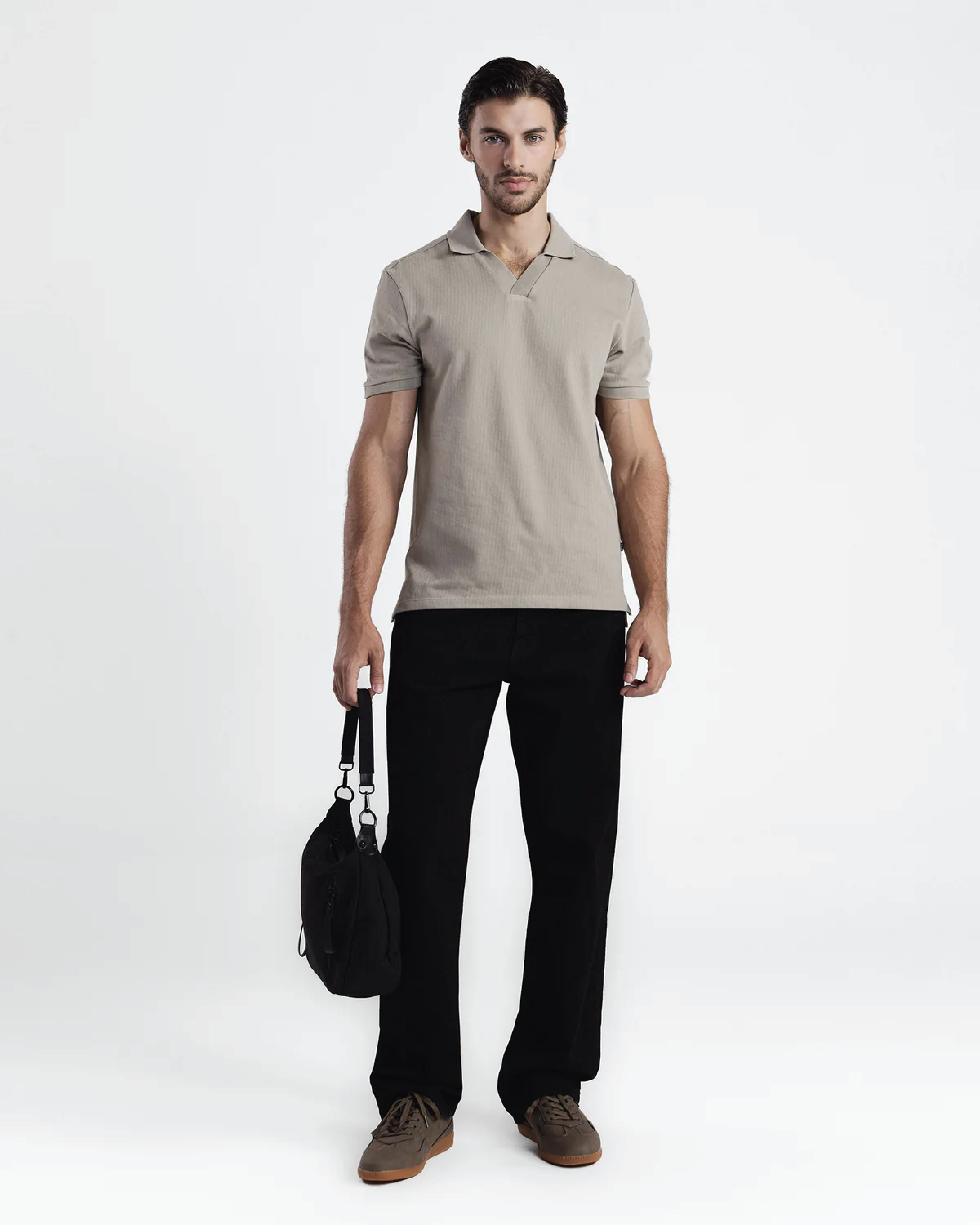 Men beige Polo 