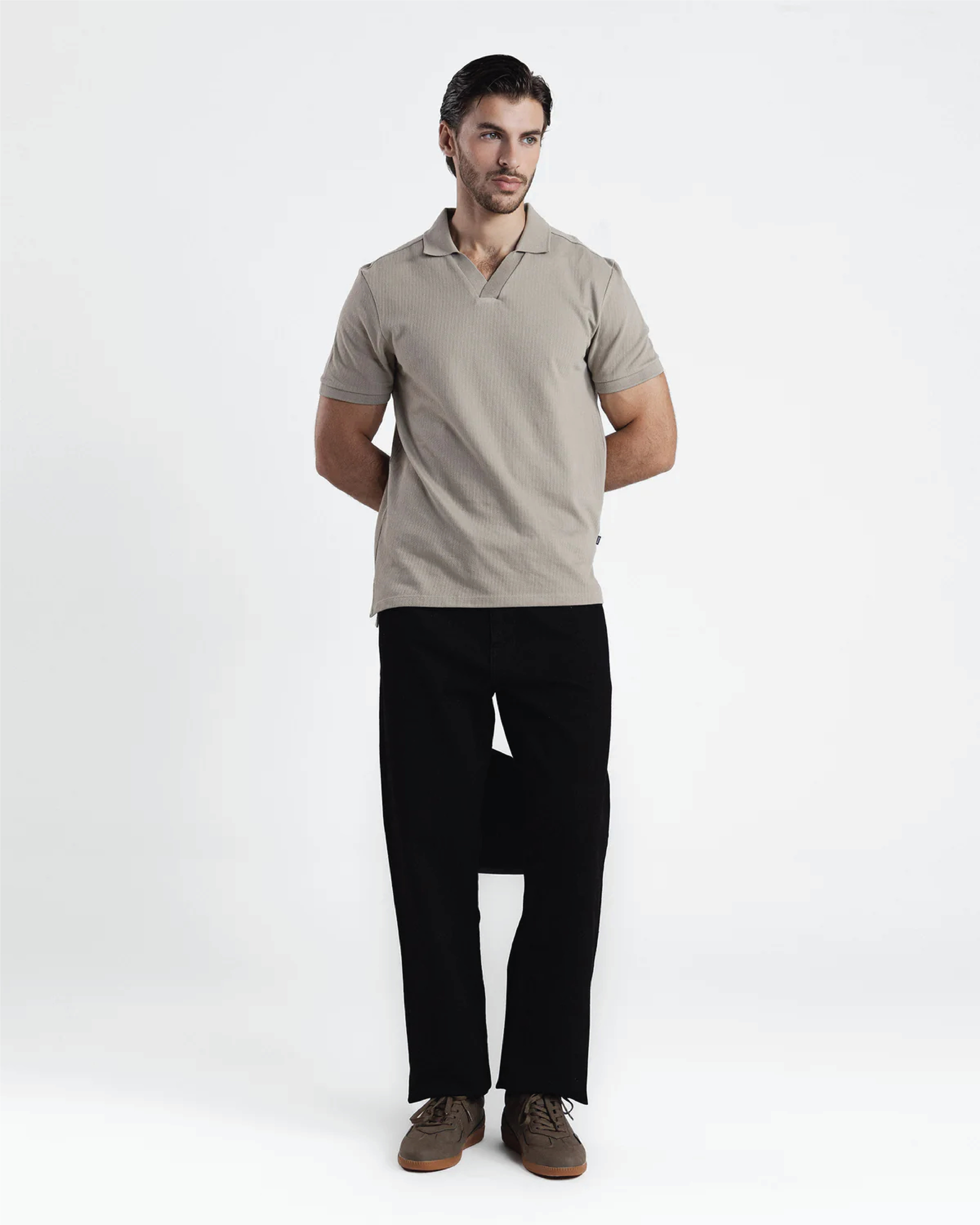 Men beige Polo 