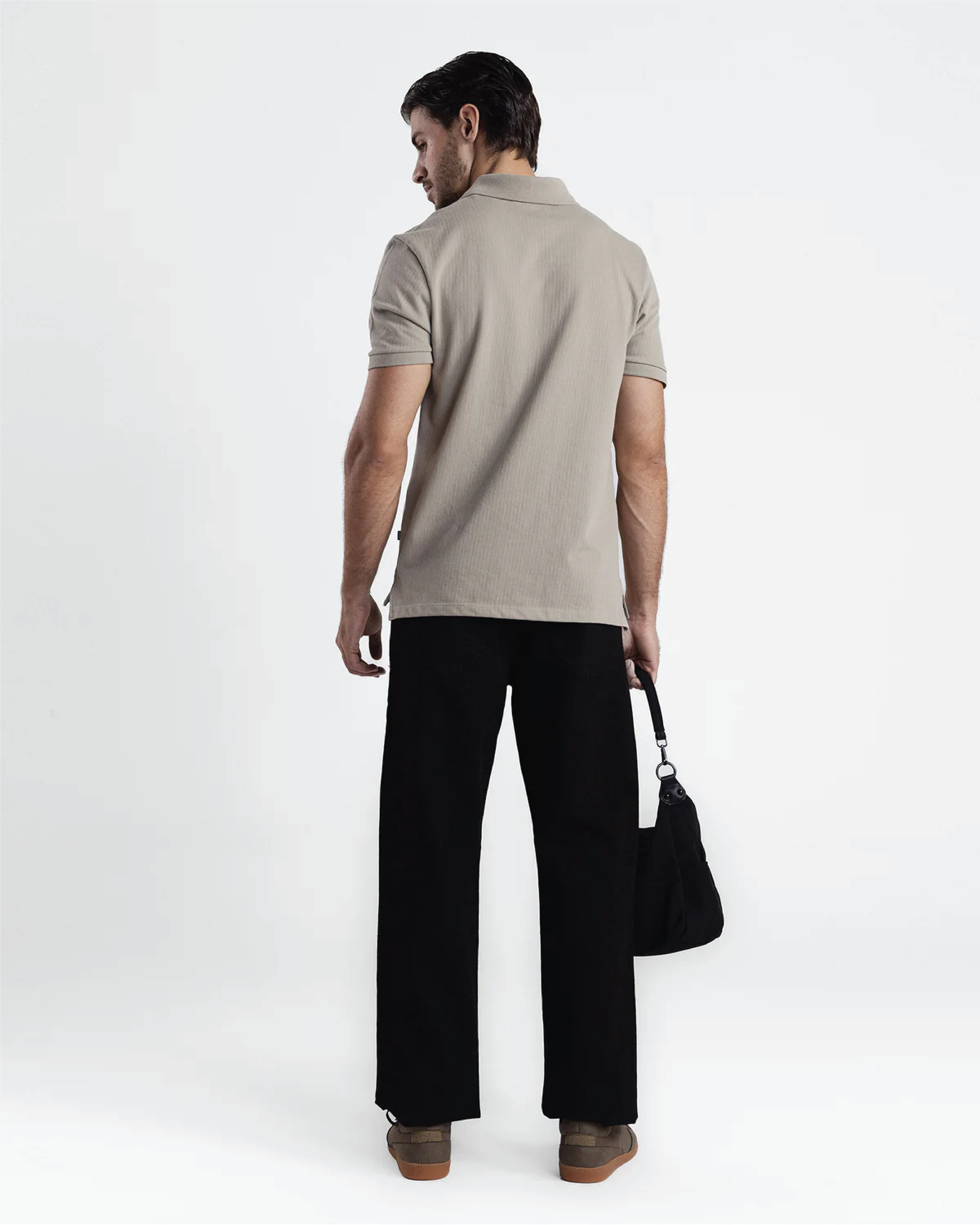 Men beige Polo 